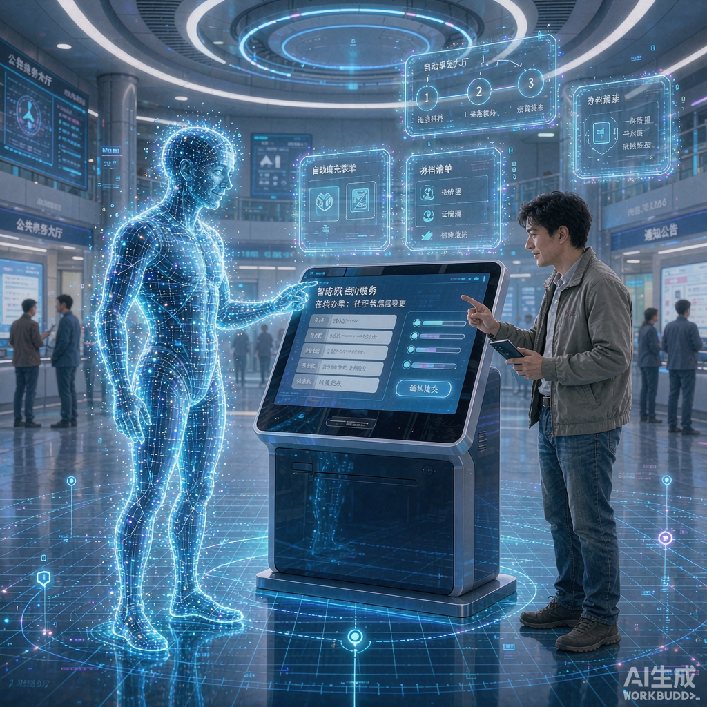 AI数字公务员智能体概念图